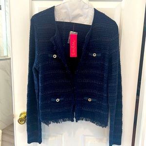 Lilly Pulitzer Navy Beckington Cardigan